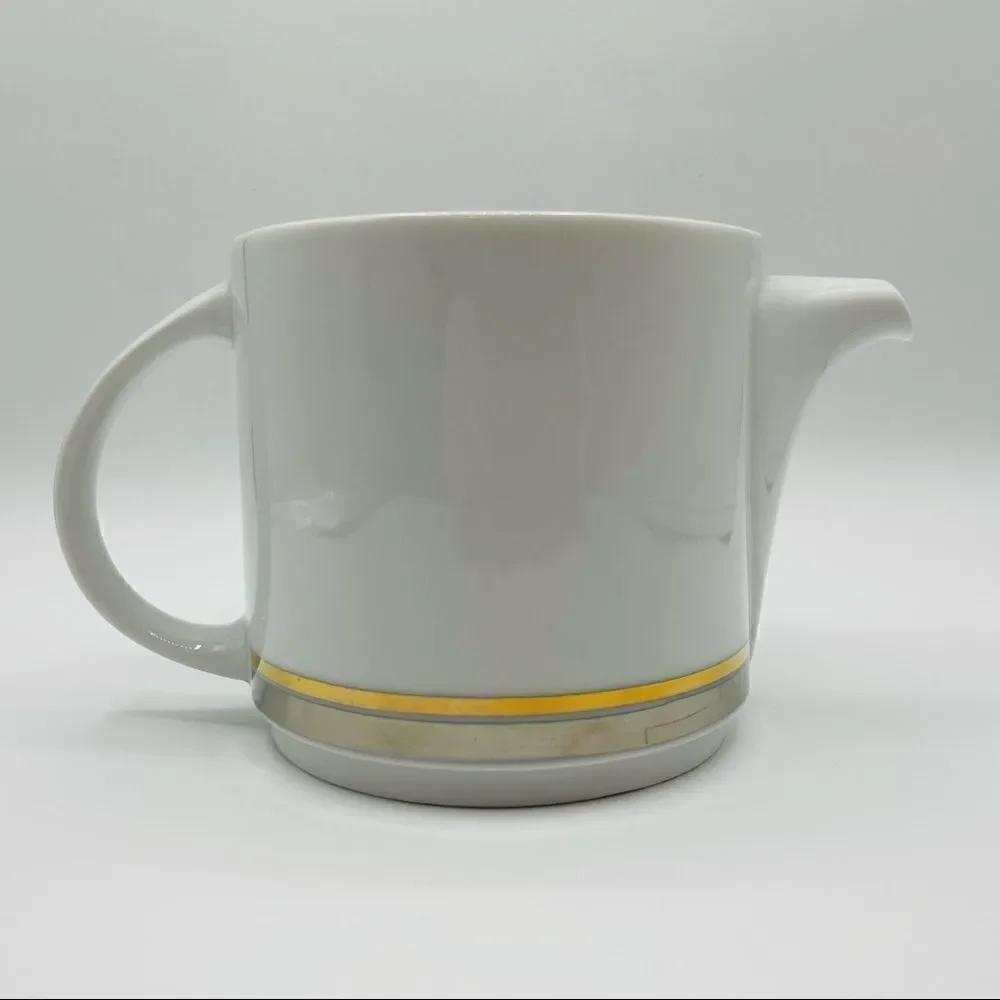 Vintage Mid-Century Thomas Germany Metallic Teapot and Creamer Set